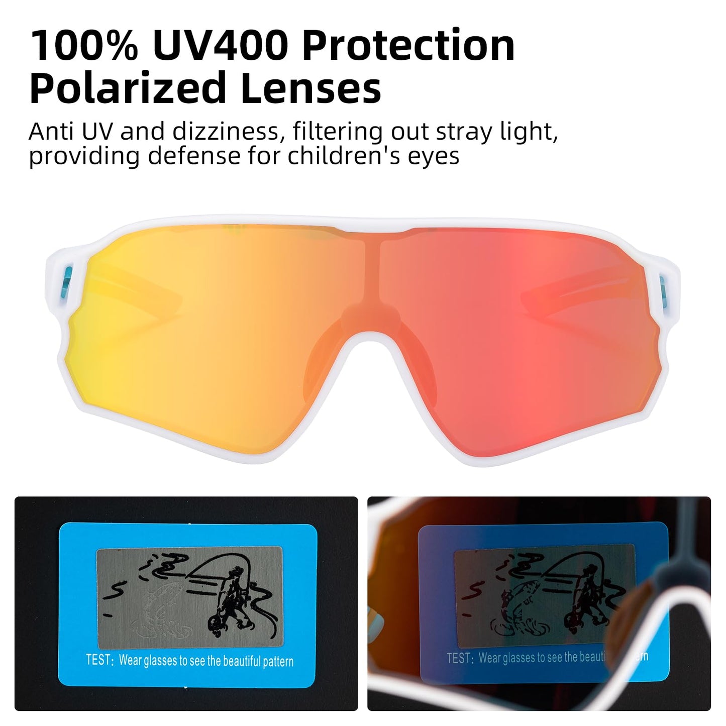 Kids Polarized Sunglasses UV400 Protection for Youth Boys Girl