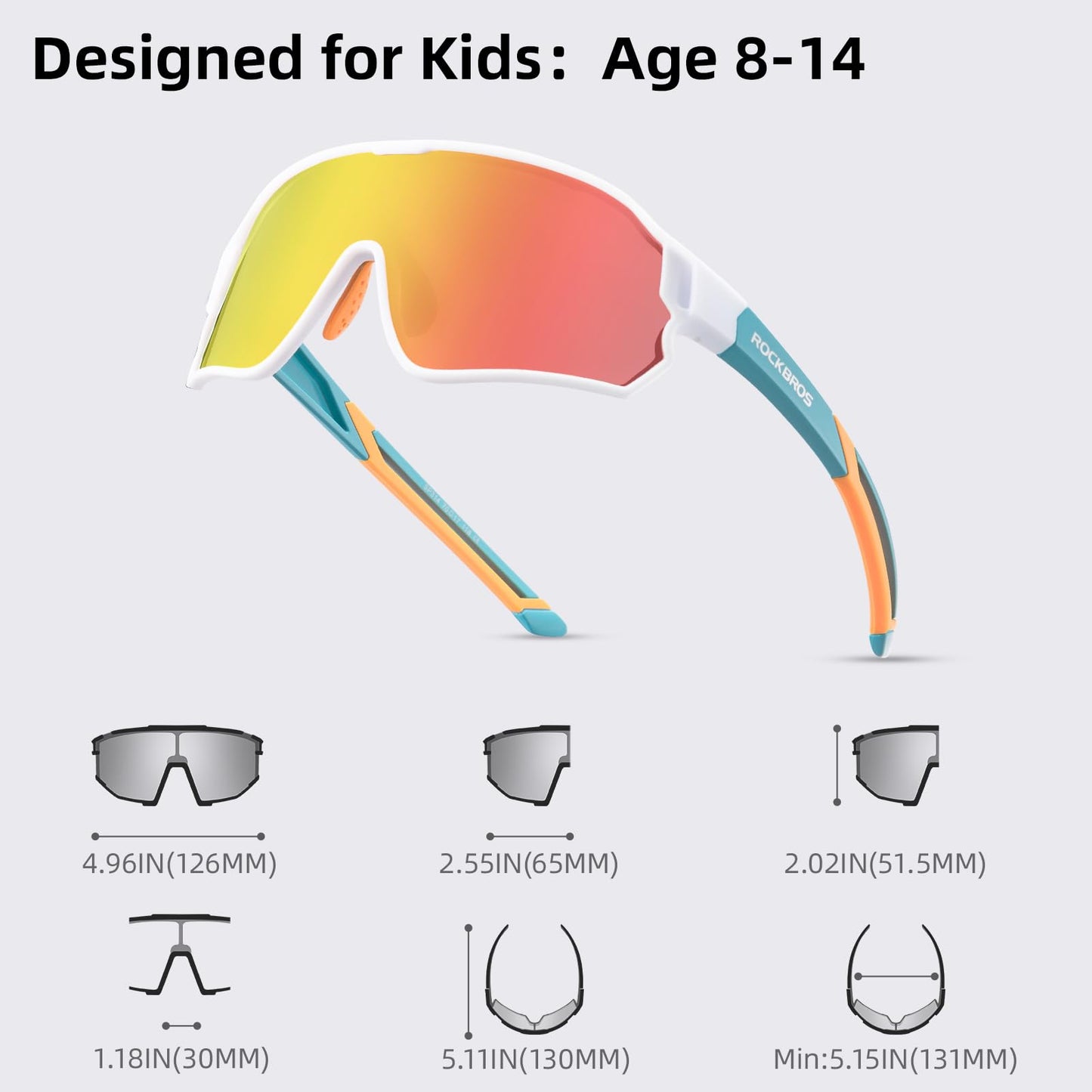 Kids Polarized Sunglasses UV400 Protection for Youth Boys Girl
