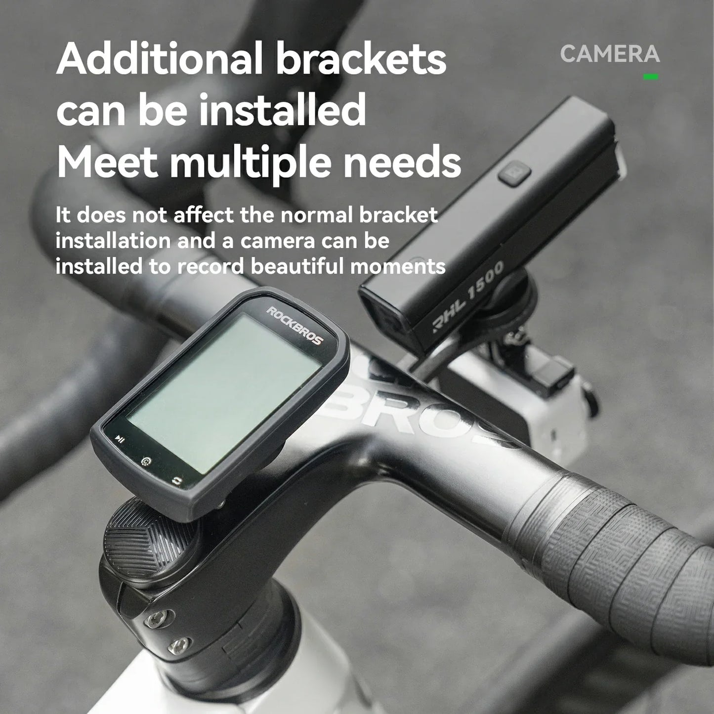 Adjustable Headset Cap Bike Computer Mount