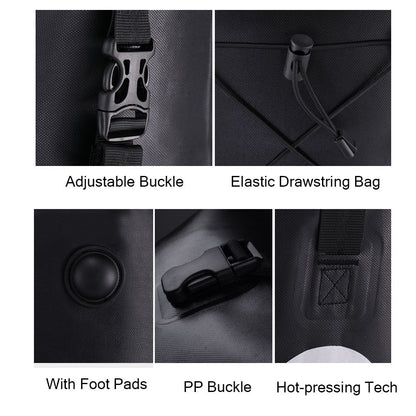 Ultra Large Capacity Bicycle Saddlebag in Black or Yellow