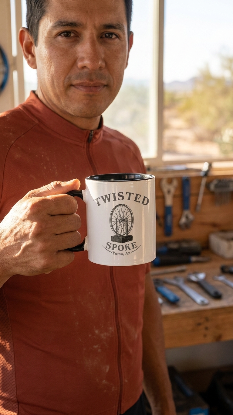 Twisted Spoke Coffee Mug - 11oz