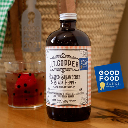 Roasted Strawberry and Black Pepper Syrup