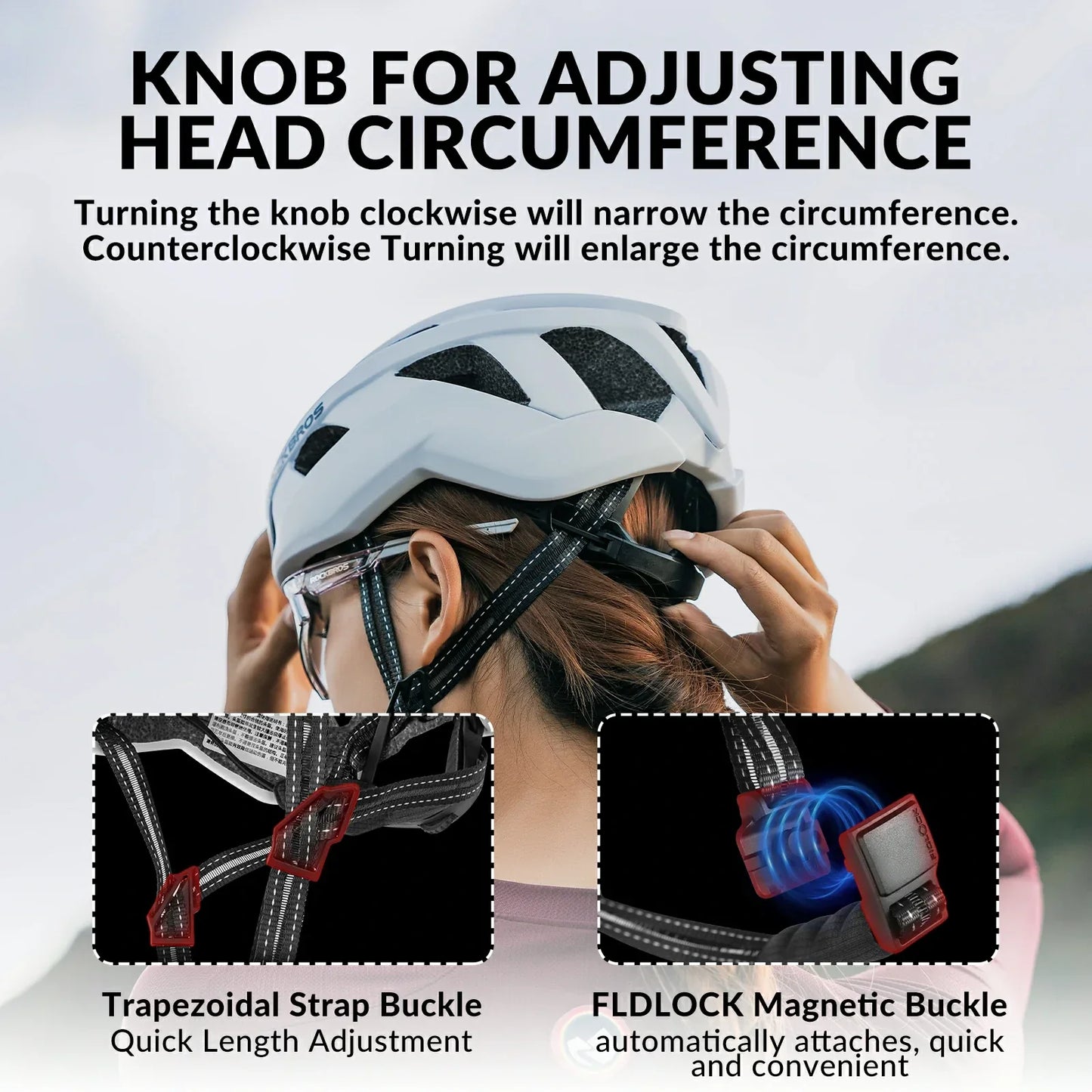 ROCKBROS LK-11 Cycling Helmet Integrated Adjustable Shockproof MTB Road Unisex