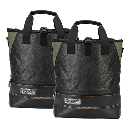 Sustainable Recycled Tire Bike Panniers 12L ROAD TO SKY