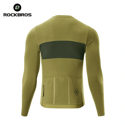 Men‘s Cycling Jersey Breathable Tencel Wool