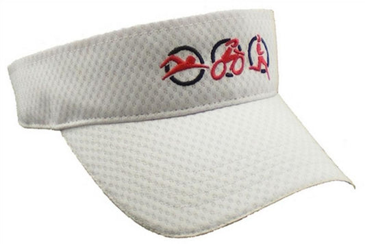 Gizmo Triathlon Running Visor - White