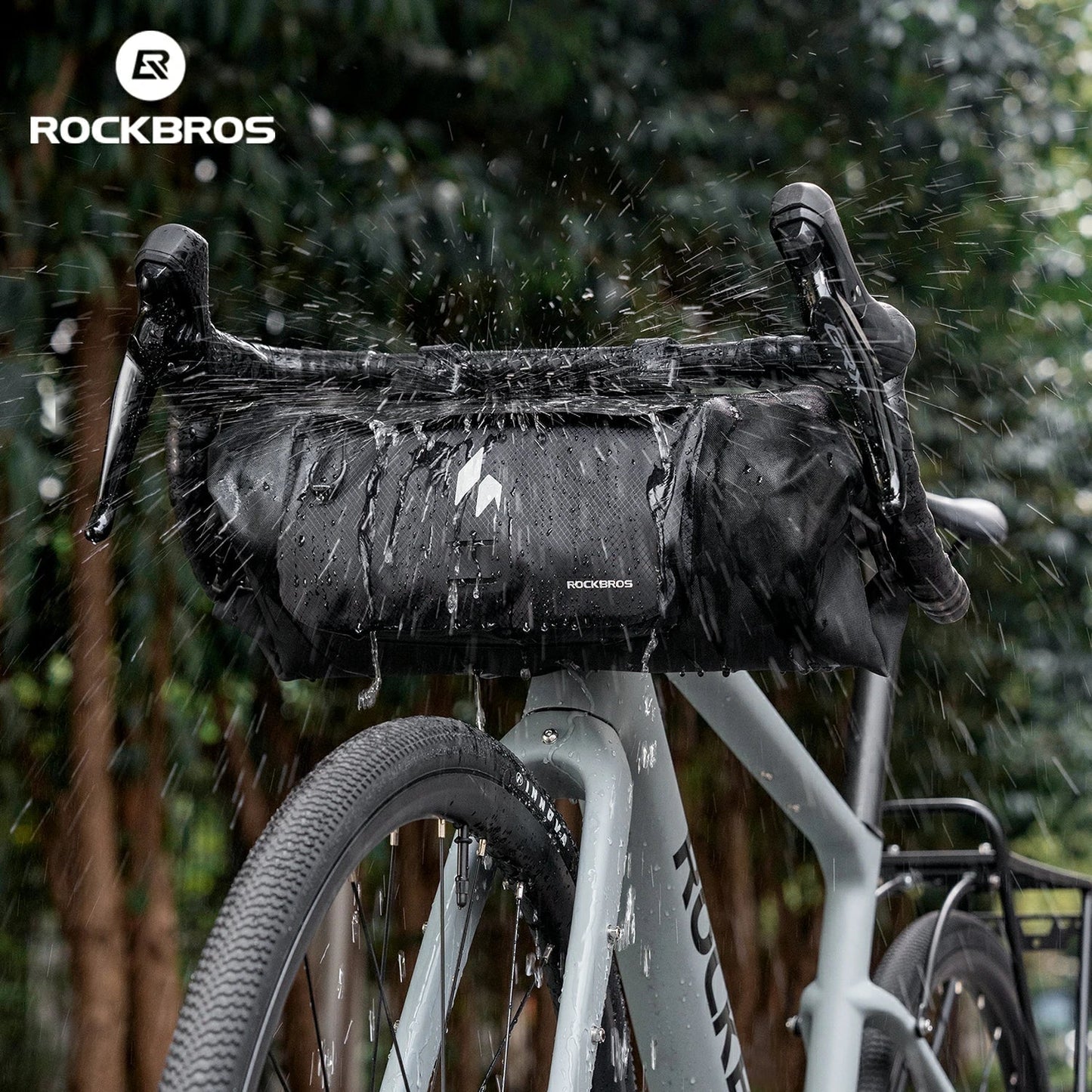 RideMate 100% Waterproof Bike Handlebar Bag 8L Double-sided Opening Expanded Capacity