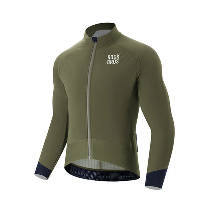 Winter Cycling Jacket Double-Layer Thermal Fleece
