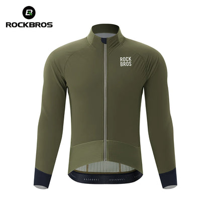 Winter Cycling Jacket Double-Layer Thermal Fleece